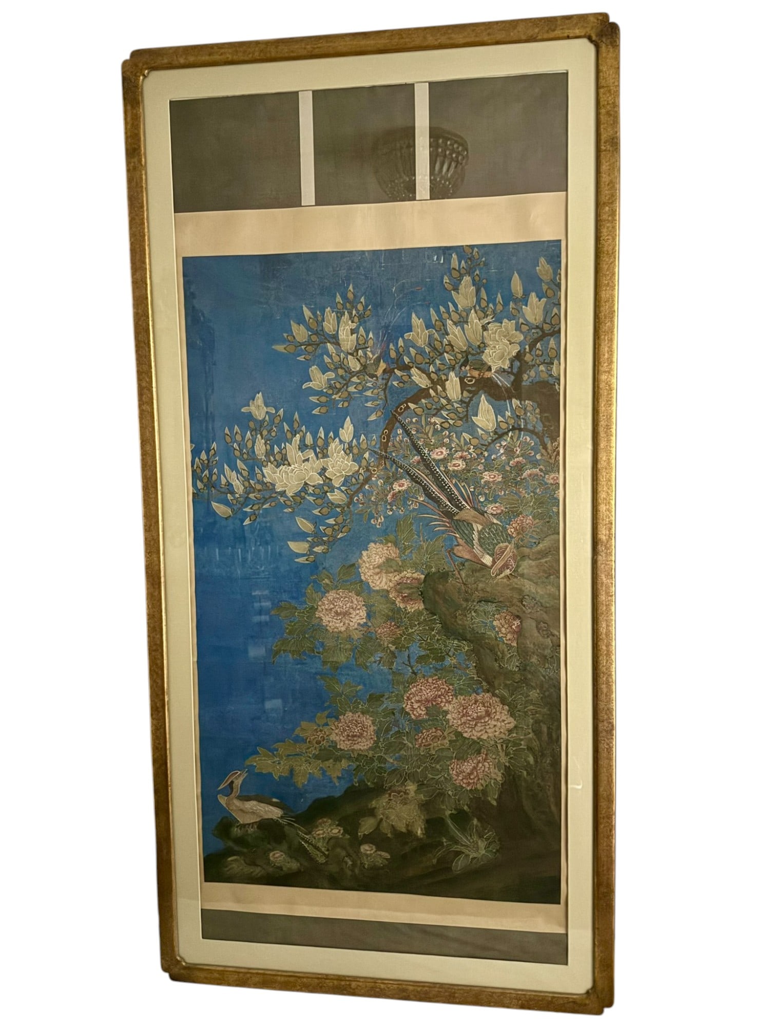 19th Century Hand painted Chinese Silk Panel (1 of 5)