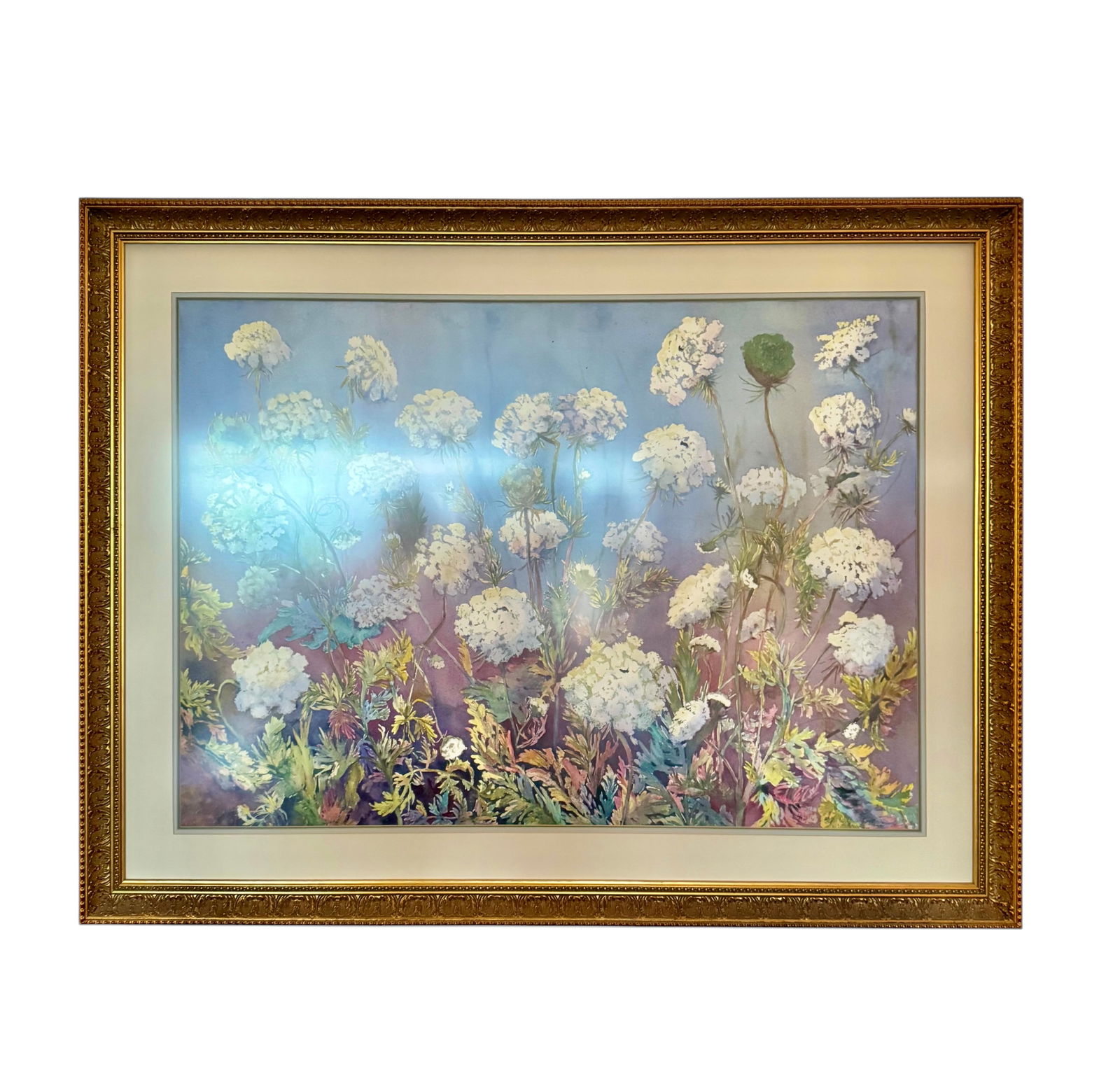 Watercolor of Flowers by Mary Williams 1989 (1 of 6)