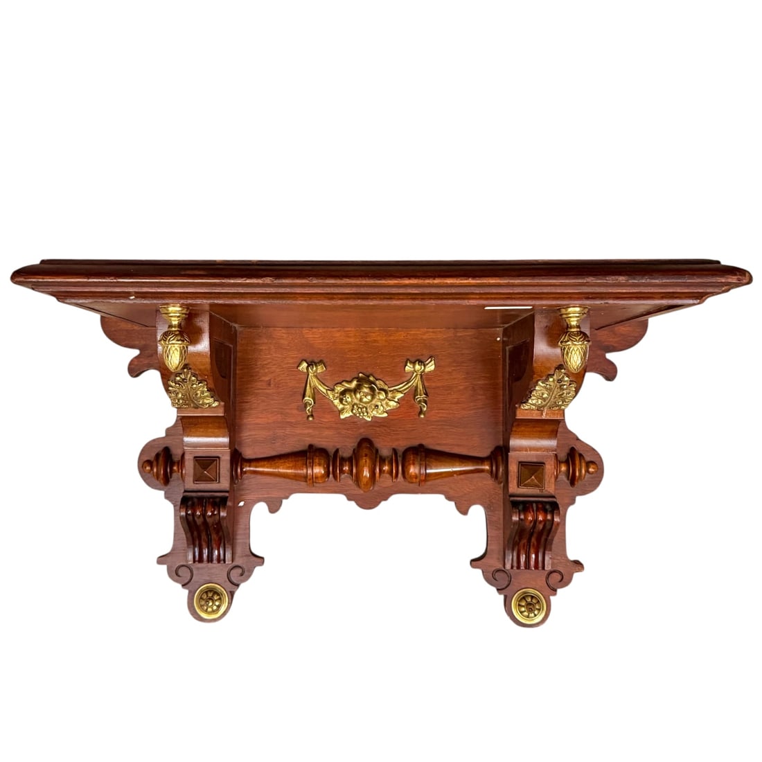 Ormolu-Mounted Mahogany Clock Shelf (1 of 3)