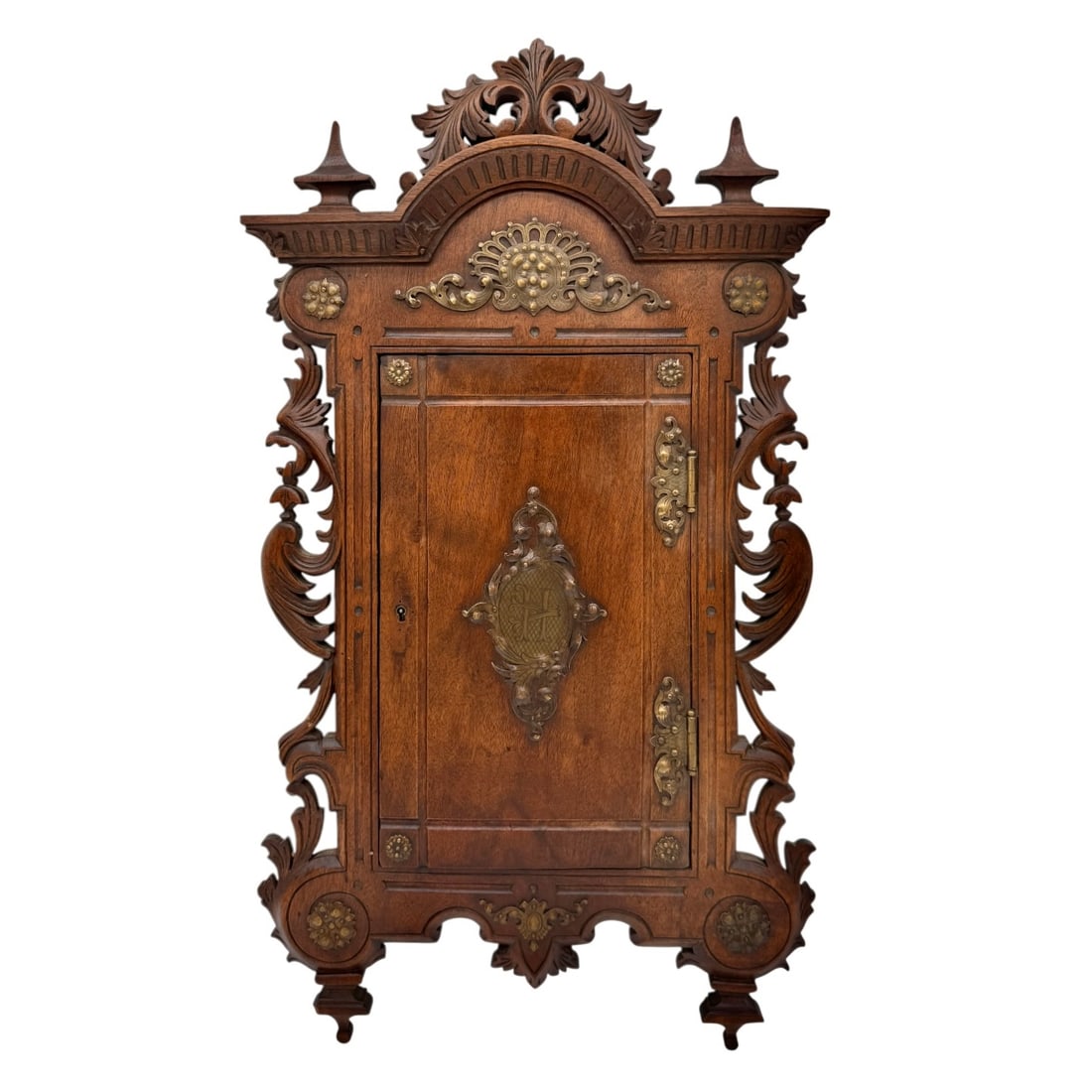 Ormolu Mounted Wall Cabinet in Walnut (1 of 17)
