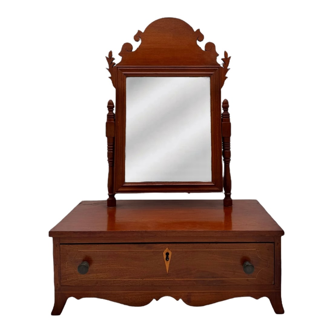 Federal - Style Inlay Cherry Dressing Mirror (1 of 8)
