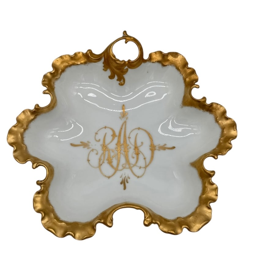 Rosenthal Serving Dish White with Gold Trim (1 of 3)