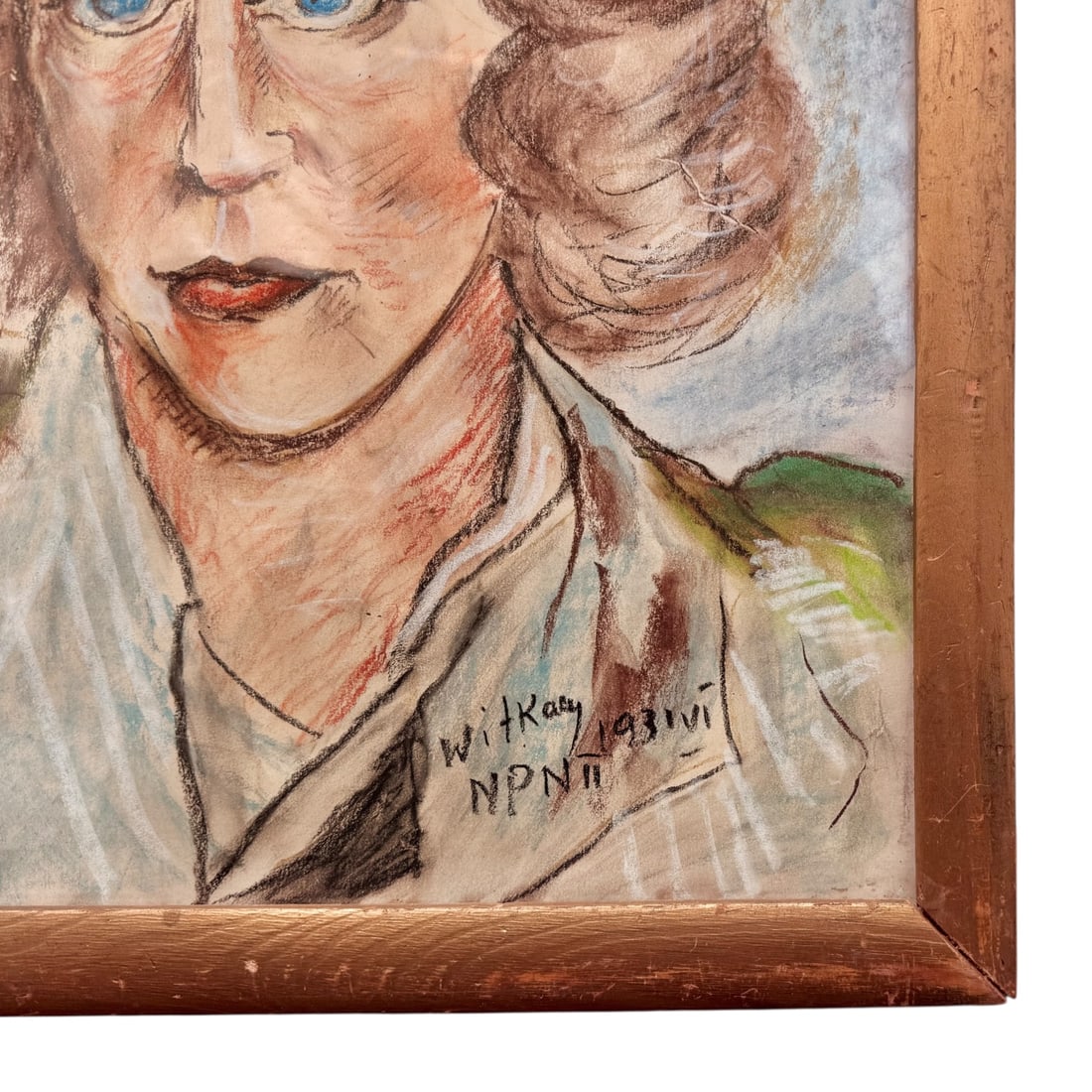 Stanislaw Ignacy Witkiewicz (Witkacy) - Portrait of a Woman With Blue Eyes - 3