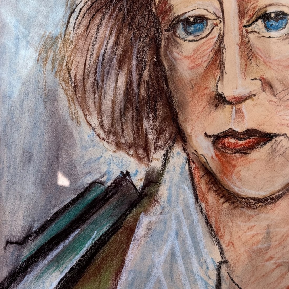 Stanislaw Ignacy Witkiewicz (Witkacy) - Portrait of a Woman With Blue Eyes - 7