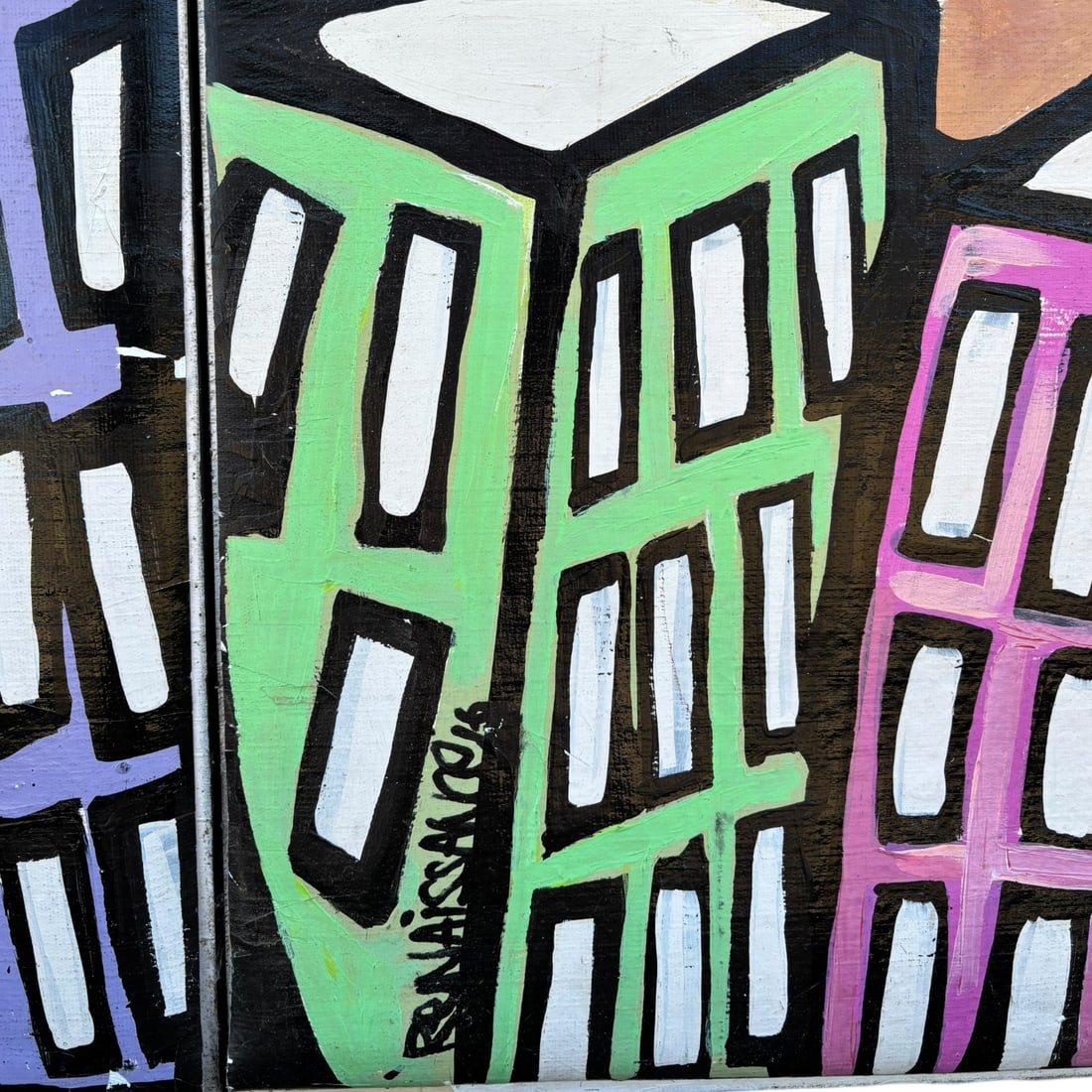 Sam Majeed (Samuel Renaissance) - Urban Landscape Diptych - 4