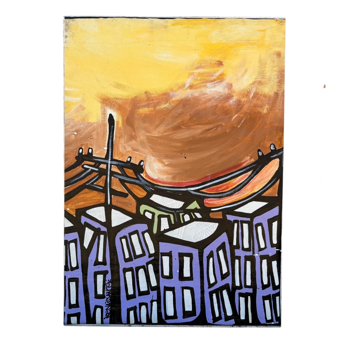 Sam Majeed (Samuel Renaissance) - Urban Landscape Diptych - 7