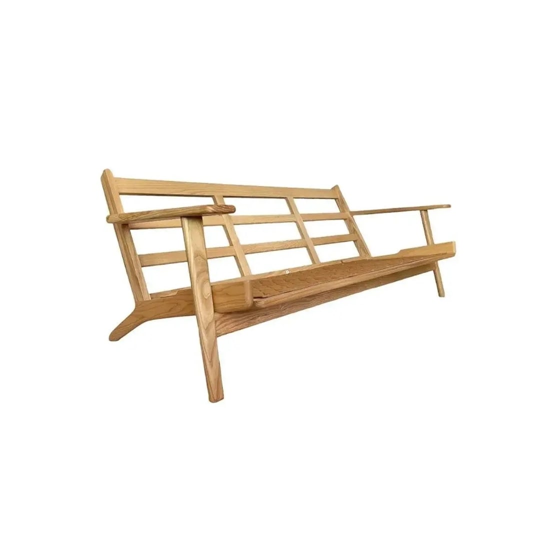 Hans Wegner for GETAMA GE-290/3 Three-Seat Plank Sofa in Leather - 6