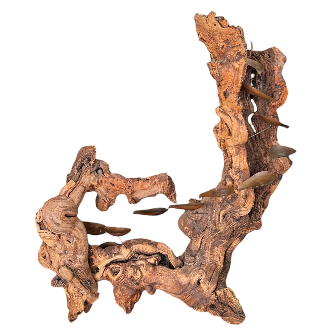 Driftwood and Copper Fountain; Attributed to Scott Coblentz - 3