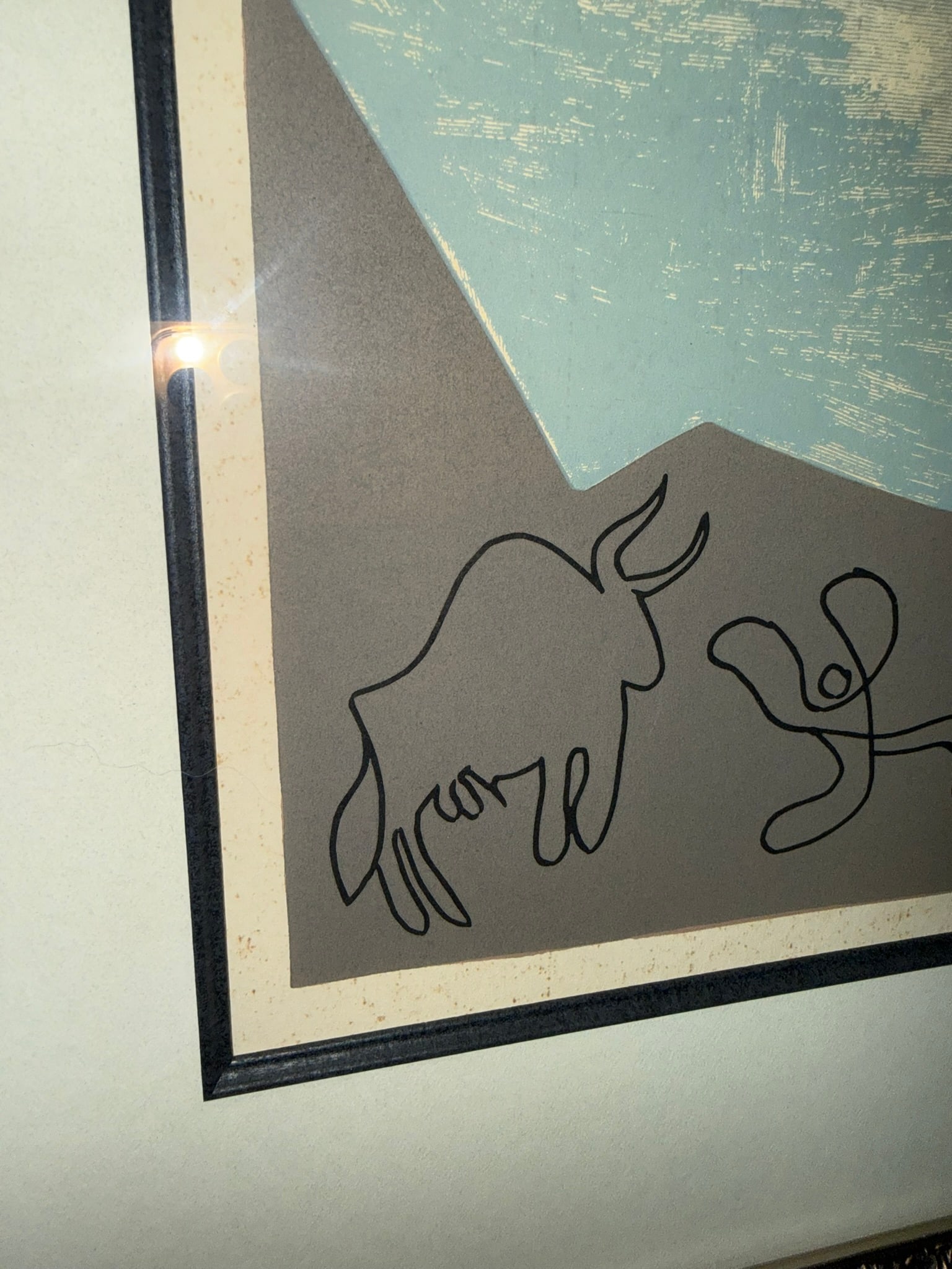 After Pablo Picasso Bacchanal with Bull Color Linocut 1962 - 19