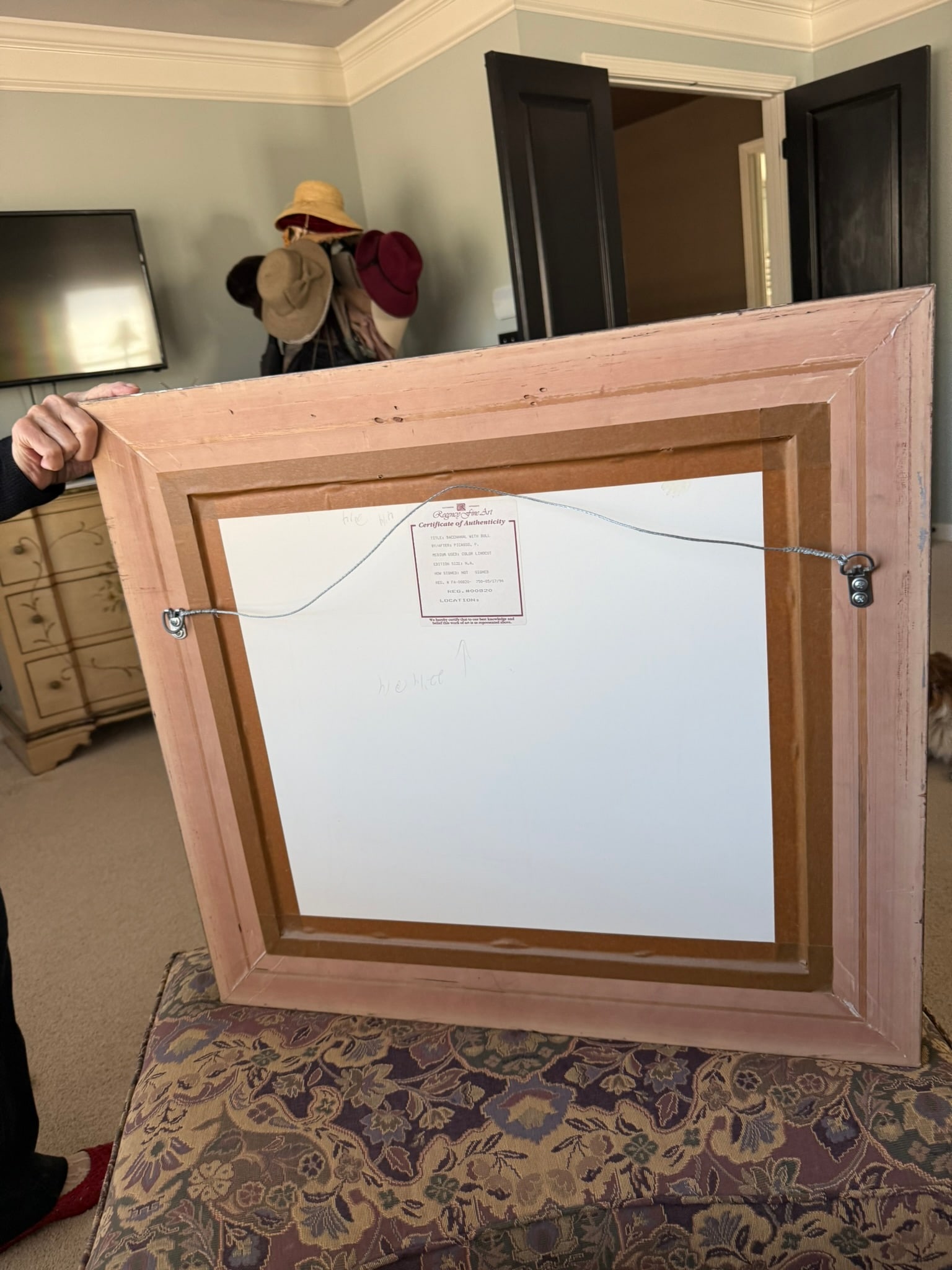 After Pablo Picasso Bacchanal with Bull Color Linocut 1962 - 7