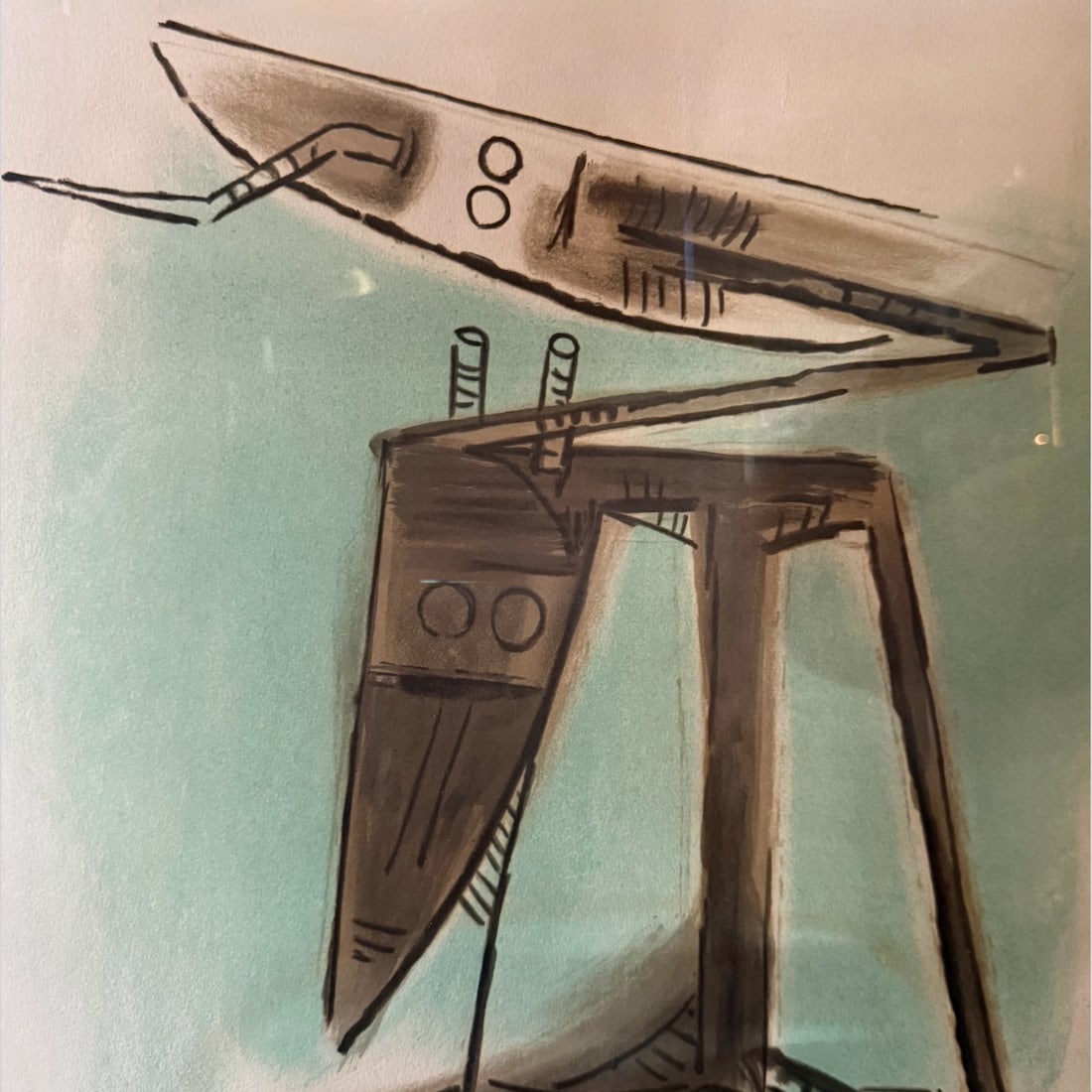 Wifredo Lam Taureau-trois-graines Color Lithograph 1973 Ed. 19/99 - 6