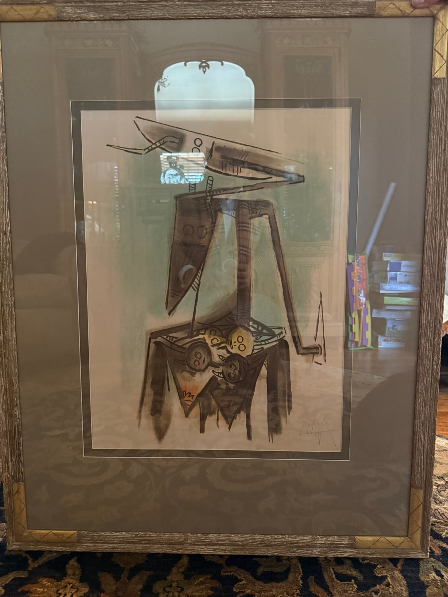 Wifredo Lam Taureau-trois-graines Color Lithograph 1973 Ed. 19/99 - 8