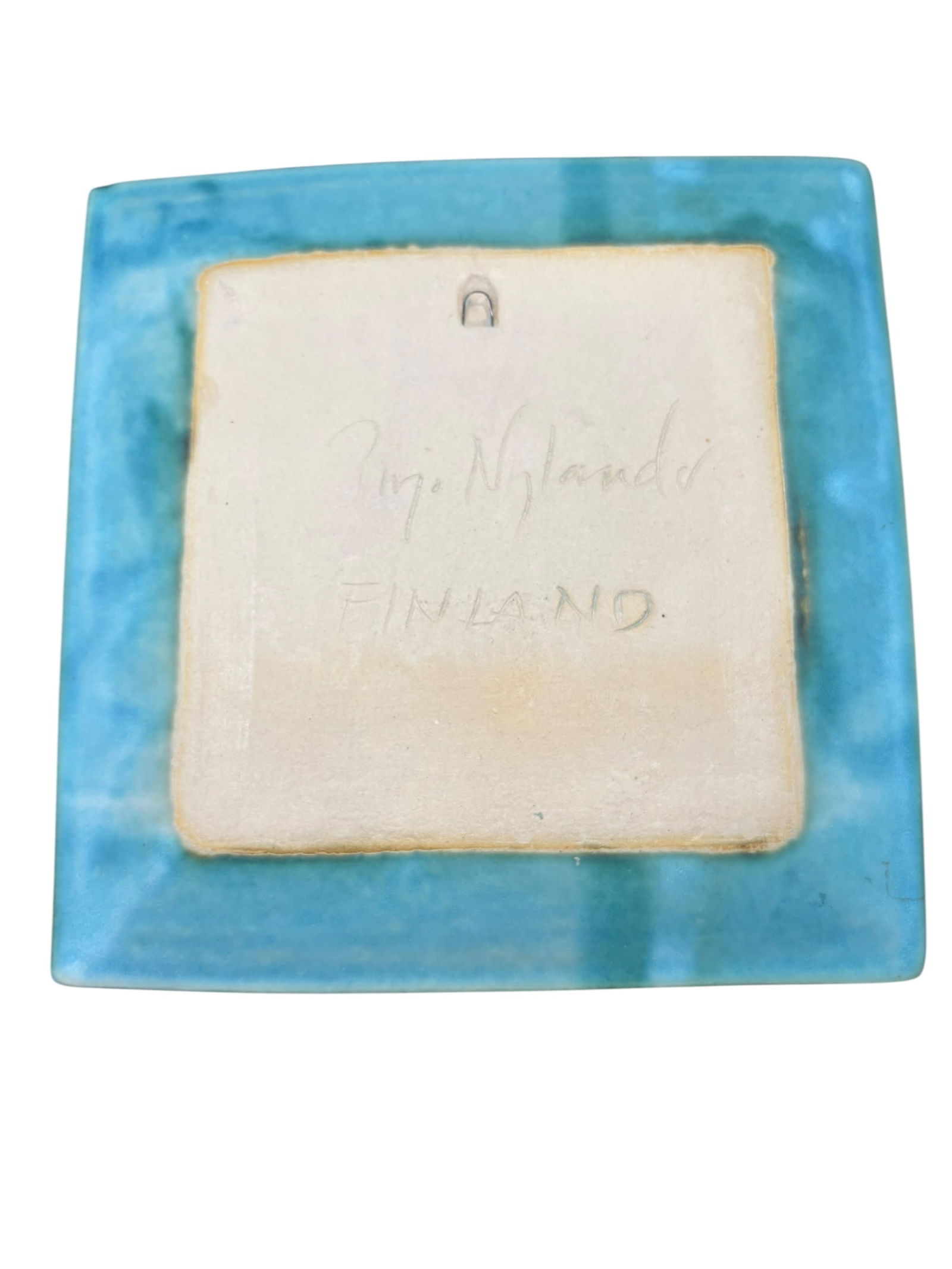 Pirjo Nylander Decorative Blue Plate from Finland - 4