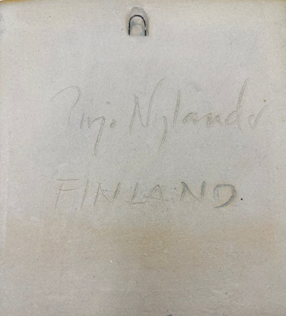 Pirjo Nylander Decorative Blue Plate from Finland - 5