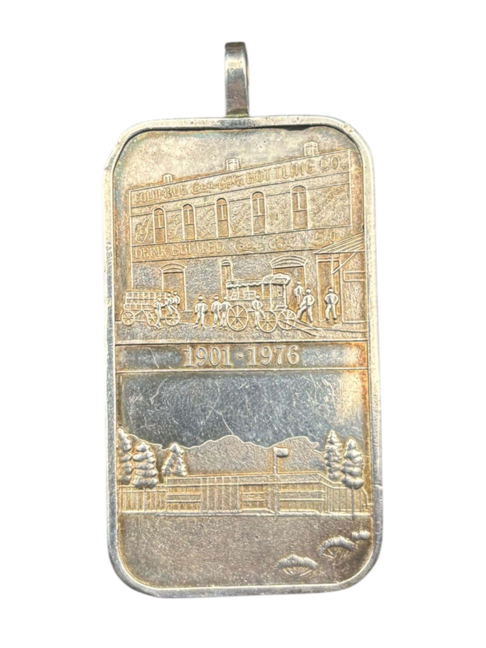 Coca-Cola 75th Anniversary 1 Troy .999 oz Silver Bar - 2