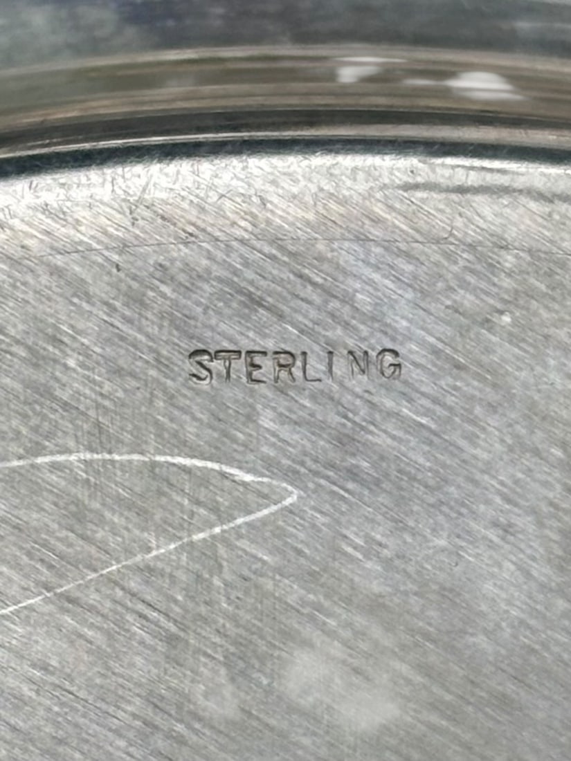 Set of Five Sterling Silver .925 Bread Plates - 7