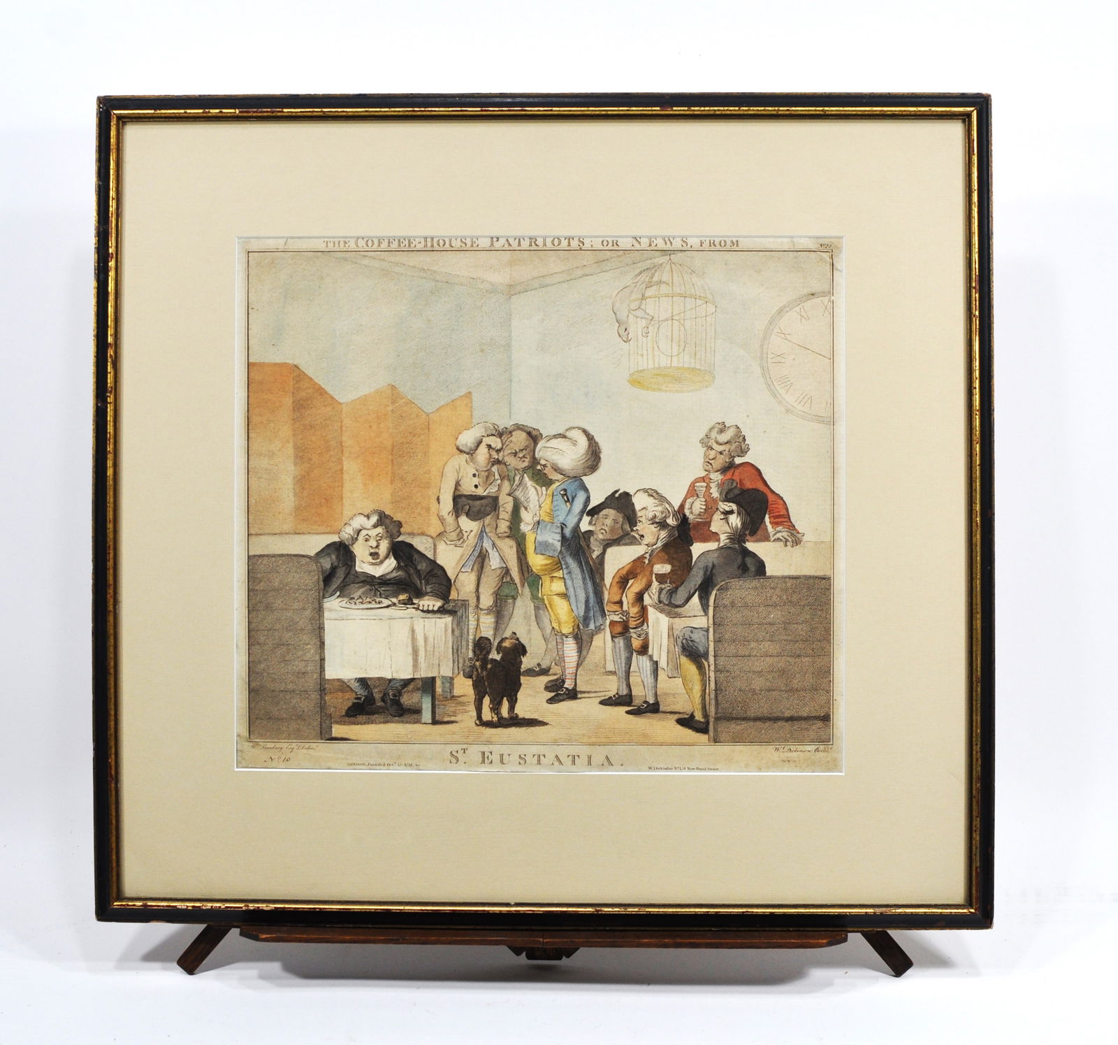 Henry Bunbury (1750–1811) The Coffeehouse Patriots 1781 Satirical Etching (1 of 7)