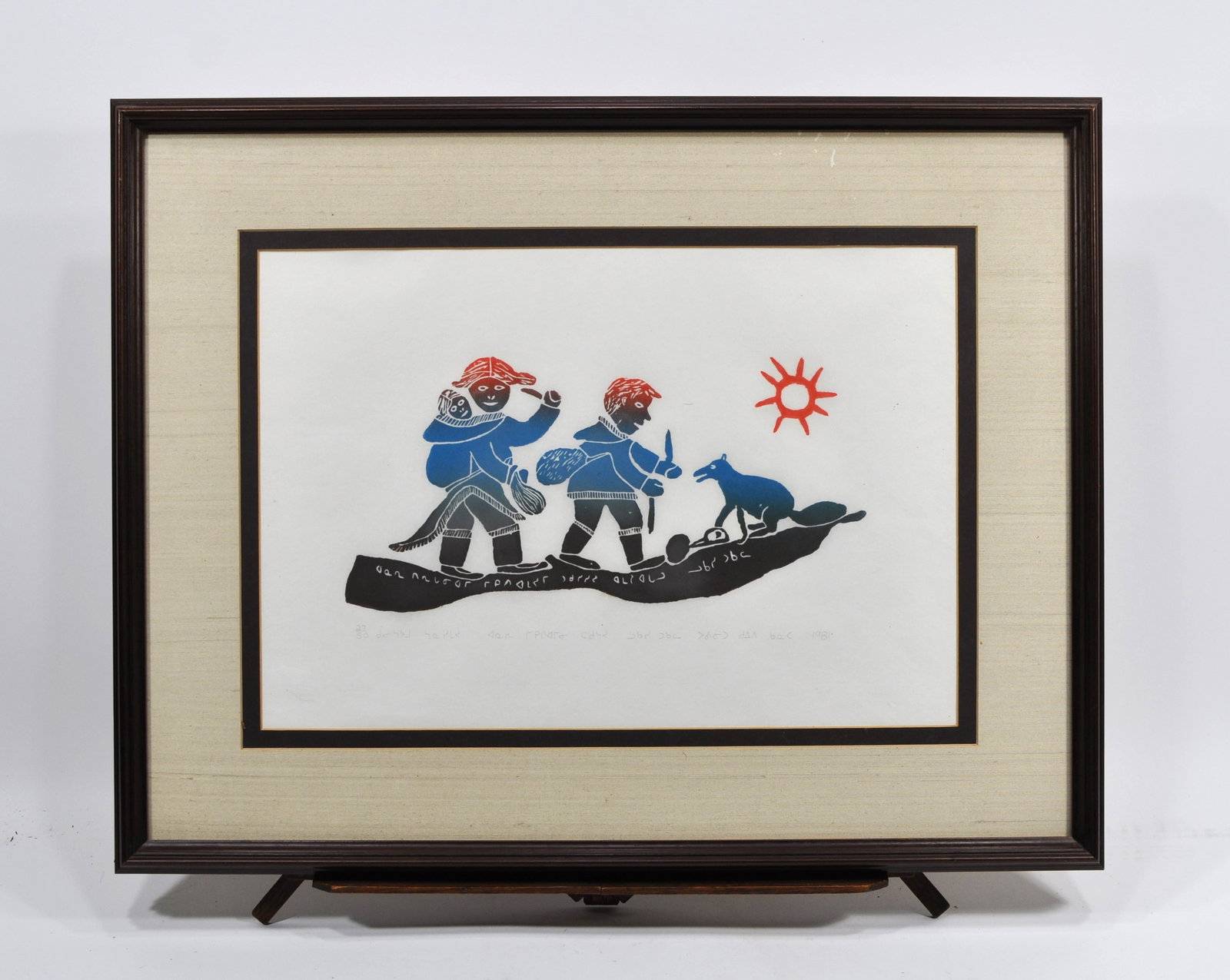 Lucassie Tukalak (b. 1951) – Held Captive, 1981 Inuit Print (1 of 5)