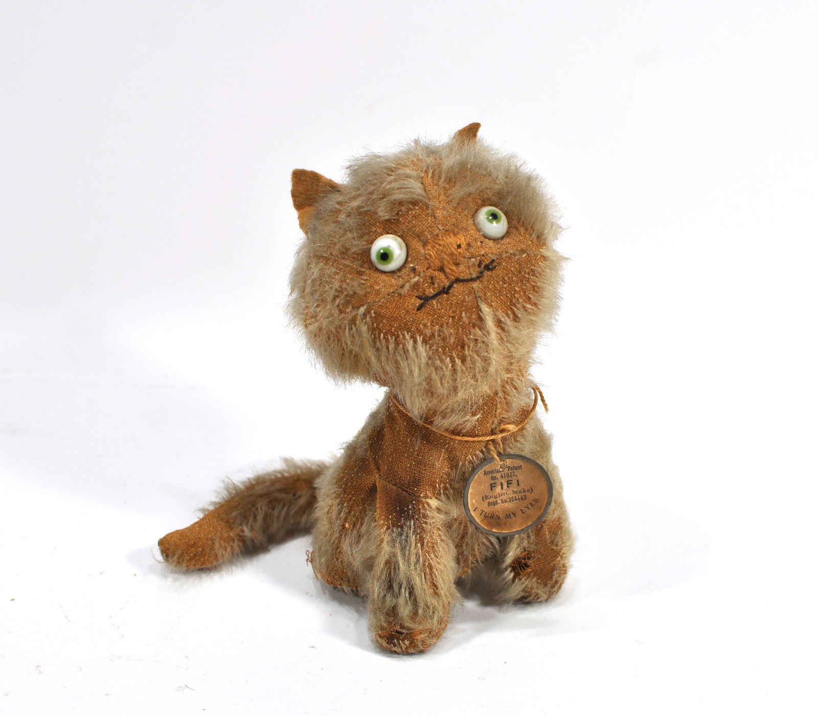 Cute Antique “FIFI”  Plush Cat by EINCO – Gesetzlich Geschützt (1 of 6)