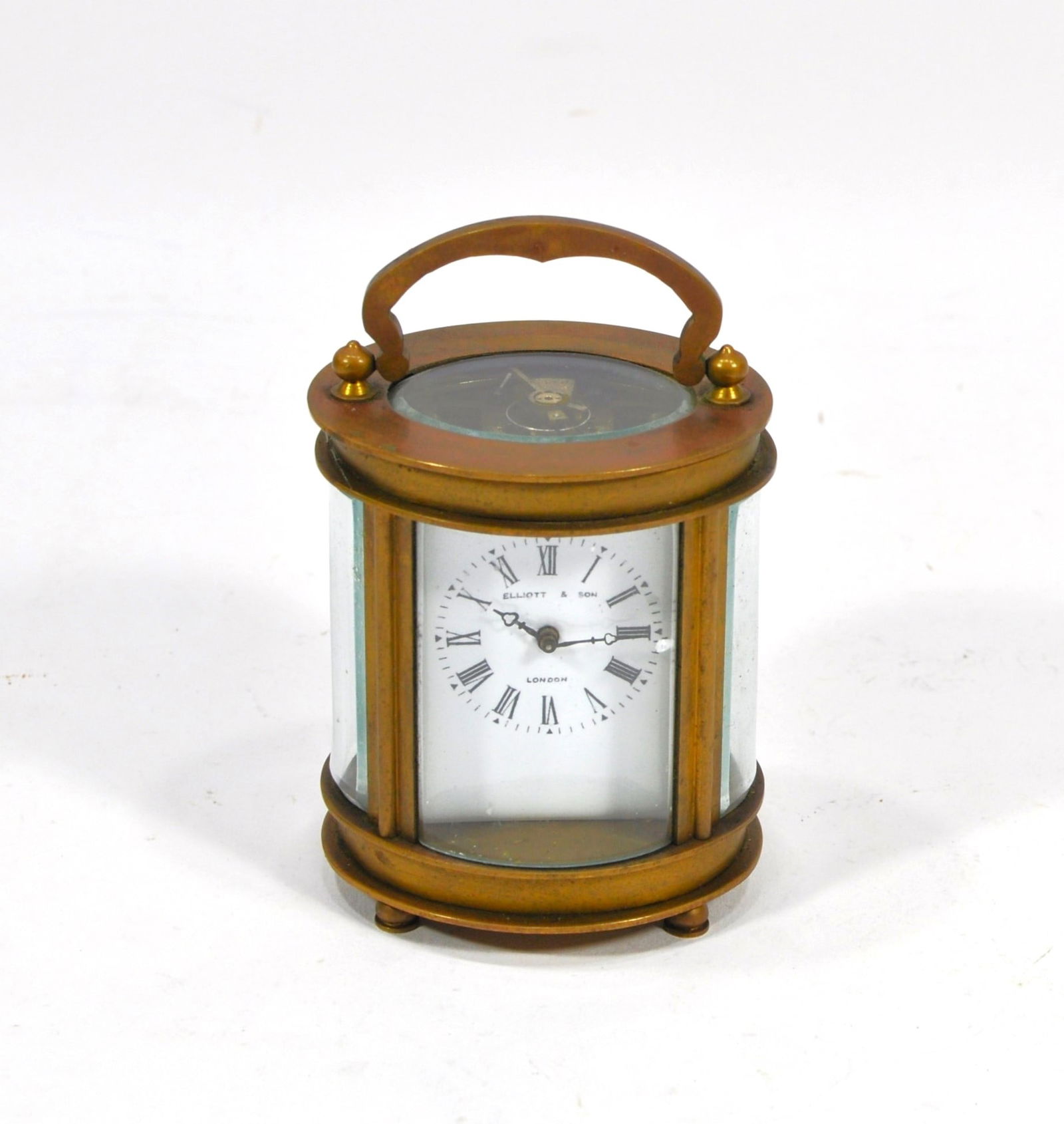 Vintage Elliott & Sons Oval Carriage Clock – Brass Case – Made in France (1 of 9)