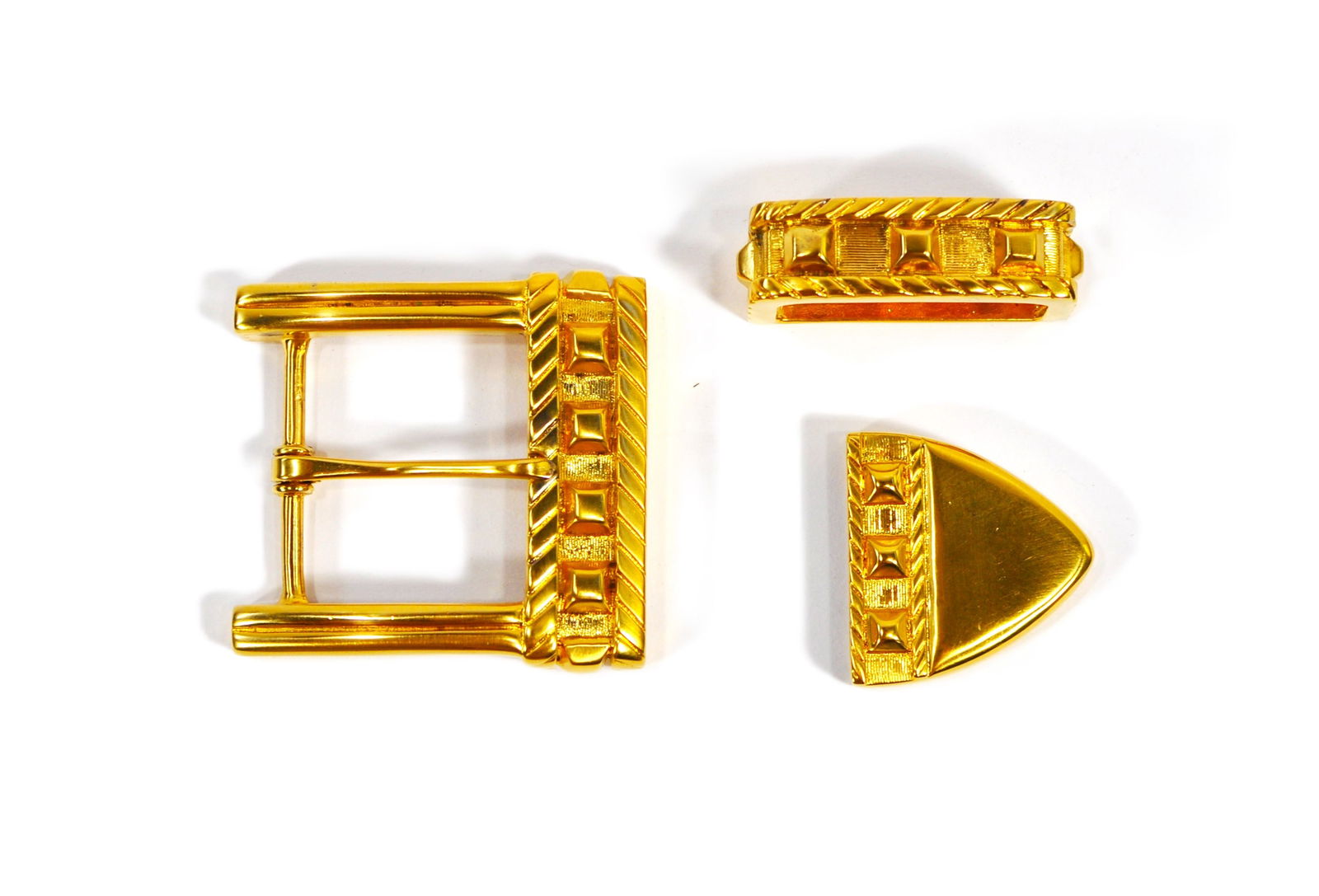 Jeff Deegan Designer Sterling Silver Belt Buckle Set (1 of 7)