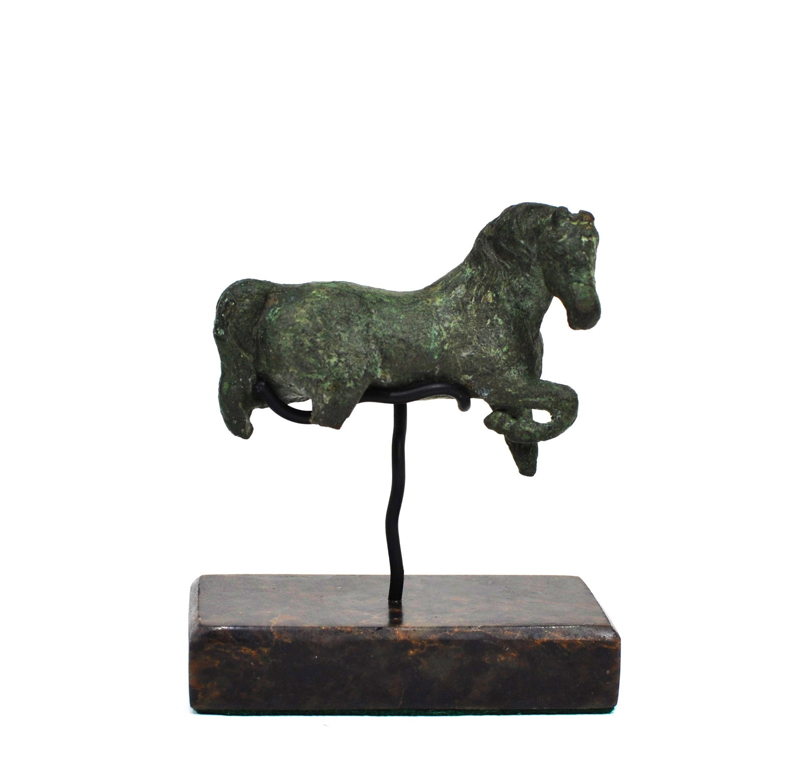 Ancient Roman Bronze Horse Figure with Stand , Excavated (1 of 8)