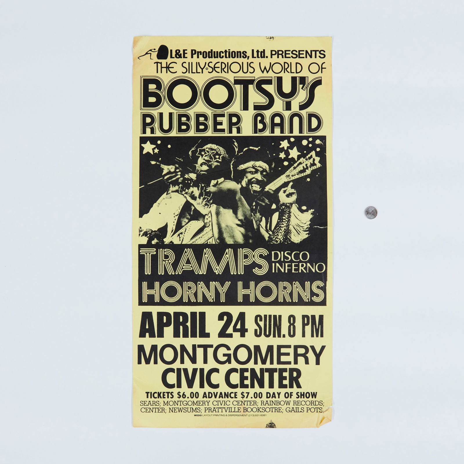 Bootsy's Rubber Band Original Concert Poster (1 of 2)