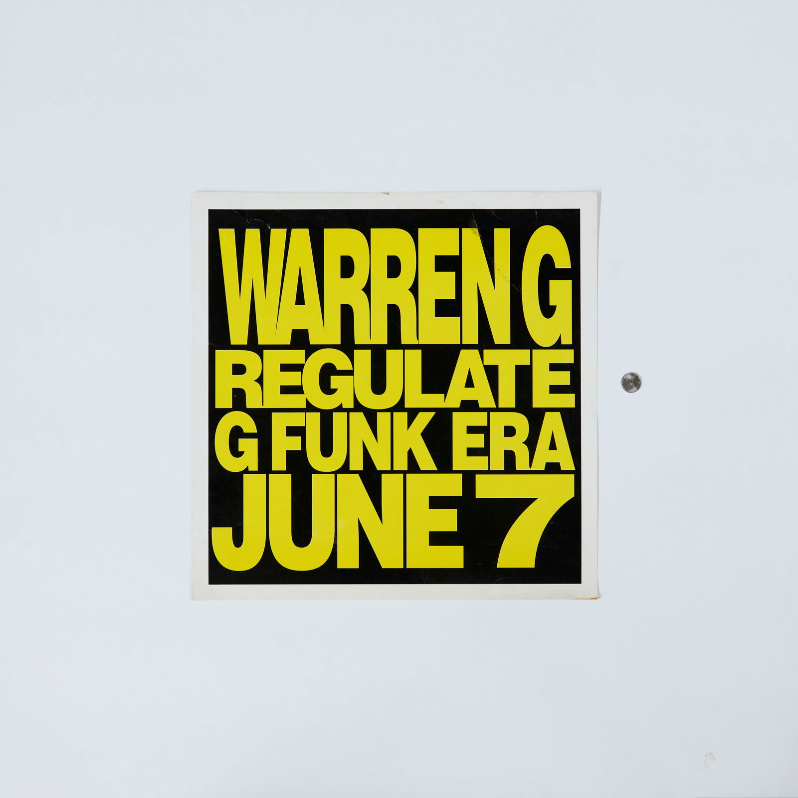 Warren G Regulate G Funk Era Original Rap Hip Hop Poster (1 of 2)