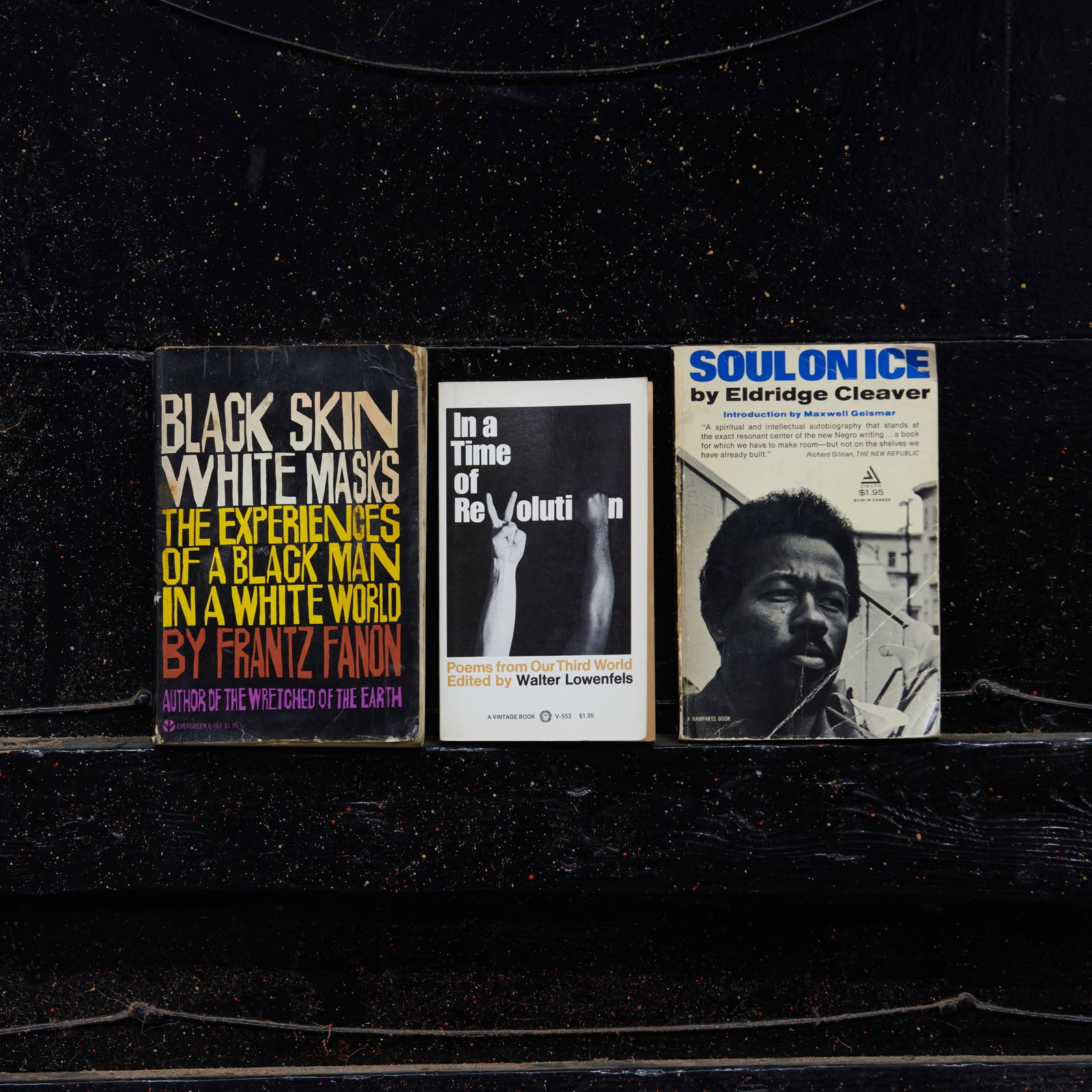 African American Book Group Lot #2: This group lot contains: Soul On Ice, Black Skin White Masks, and In a Time of Revolution.