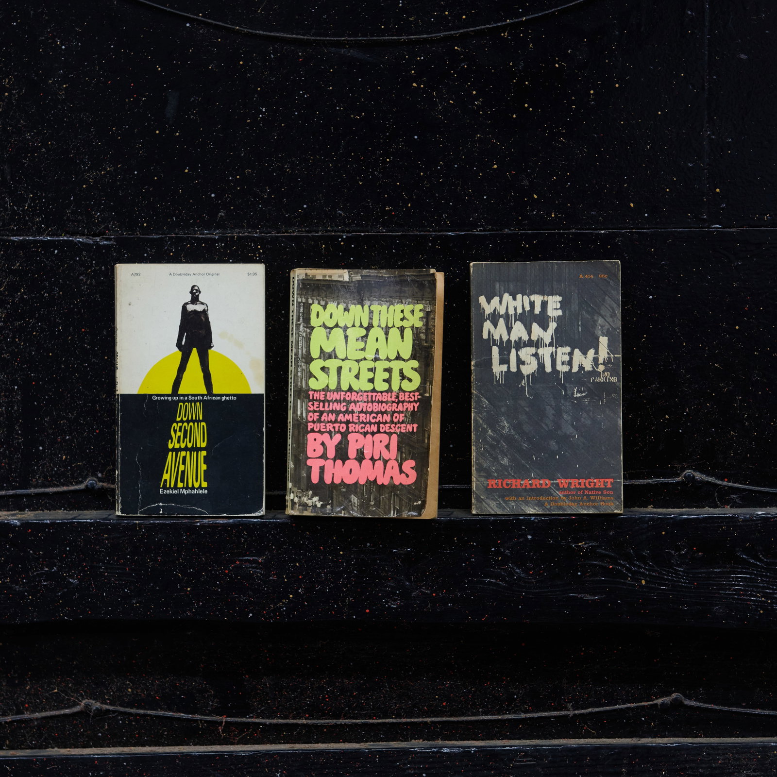 Black Books Group Lot # 1: This group lot contains: Down These Mean Streets, White Man Listen, and Down Second Avenue.