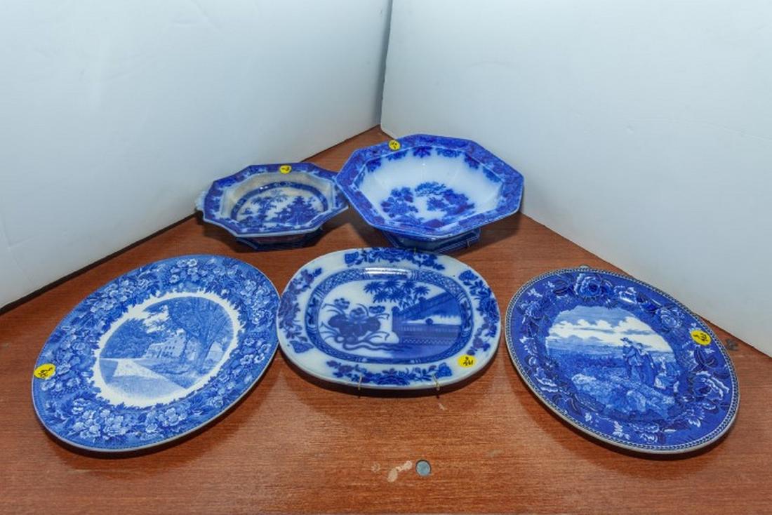 Lot 5 Pieces Flow Blue (1 of 2)