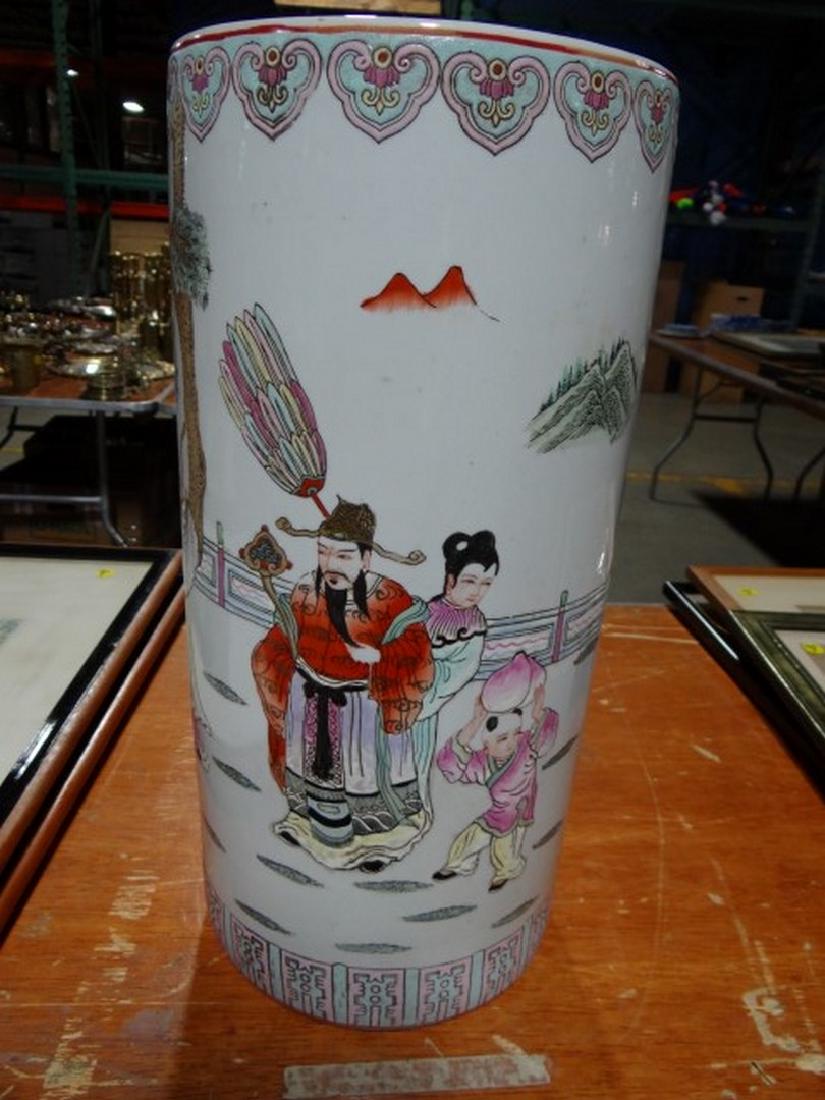 Cane Stand, modern China factory. White field, gilt (1 of 4)