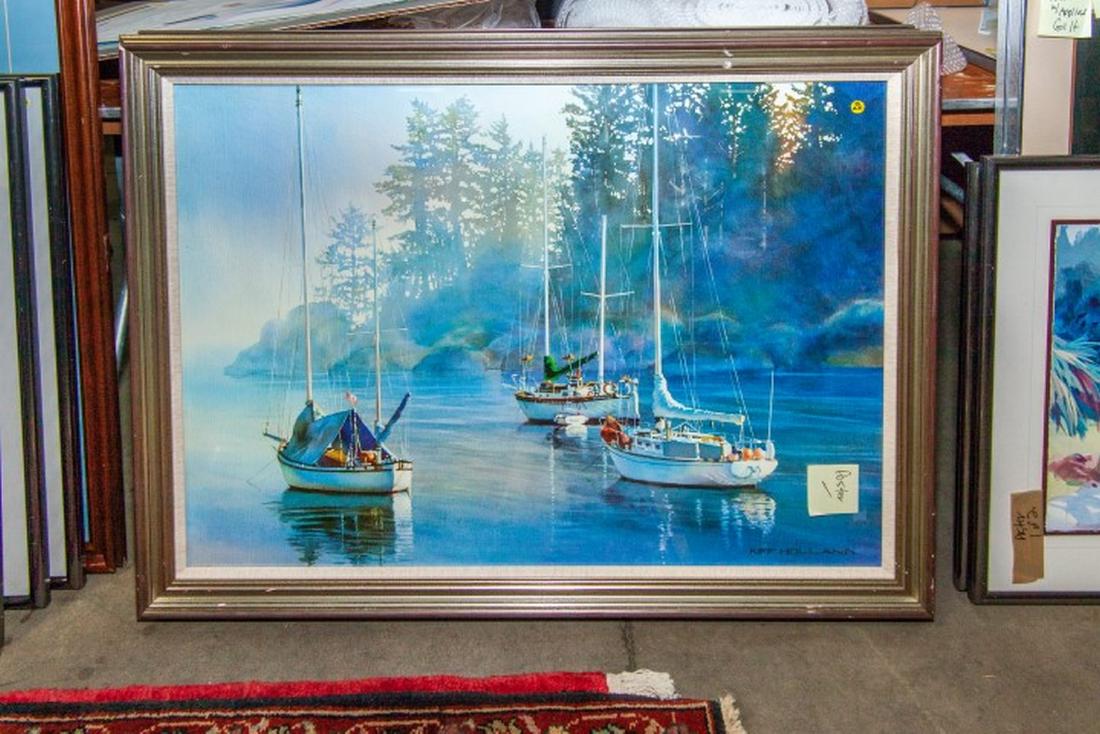 Lot of 4 Framed Posters. Same Artist (1 of 4)