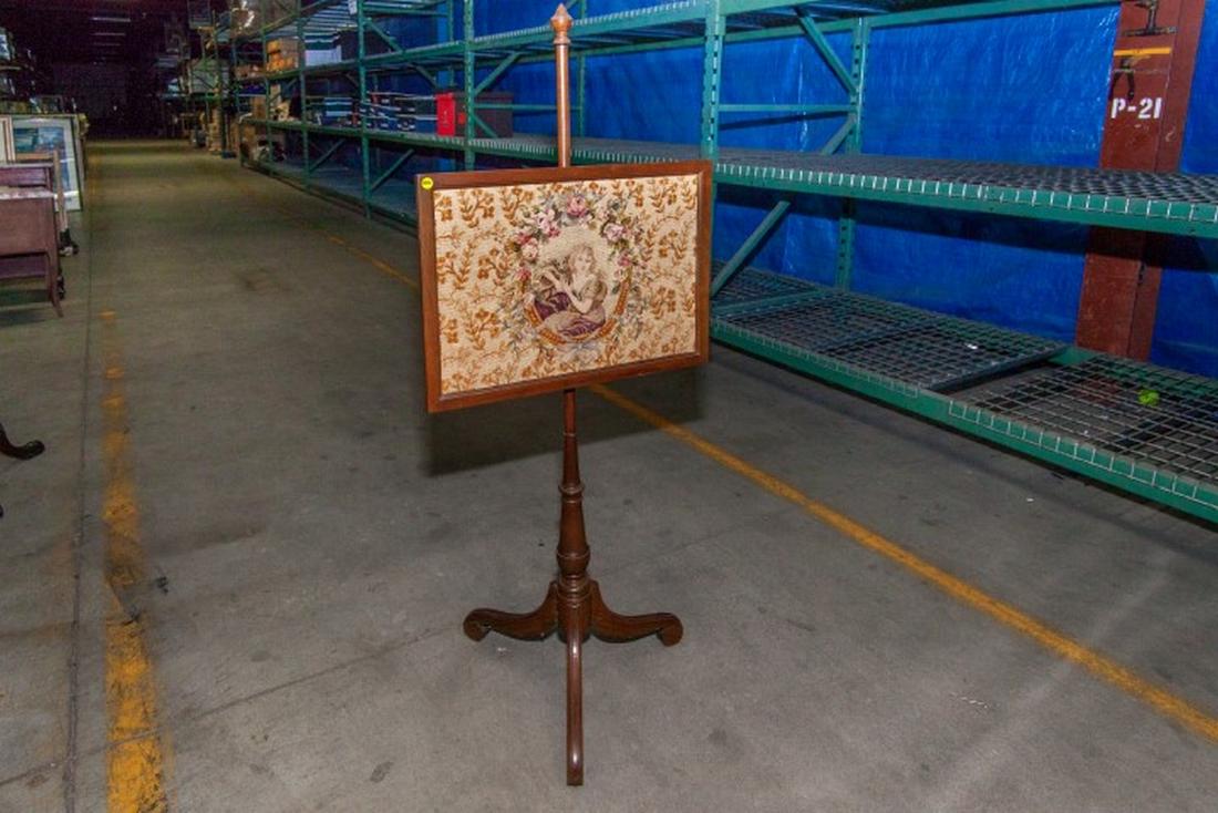 Federal Style Needlework Pole Screen (1 of 1)