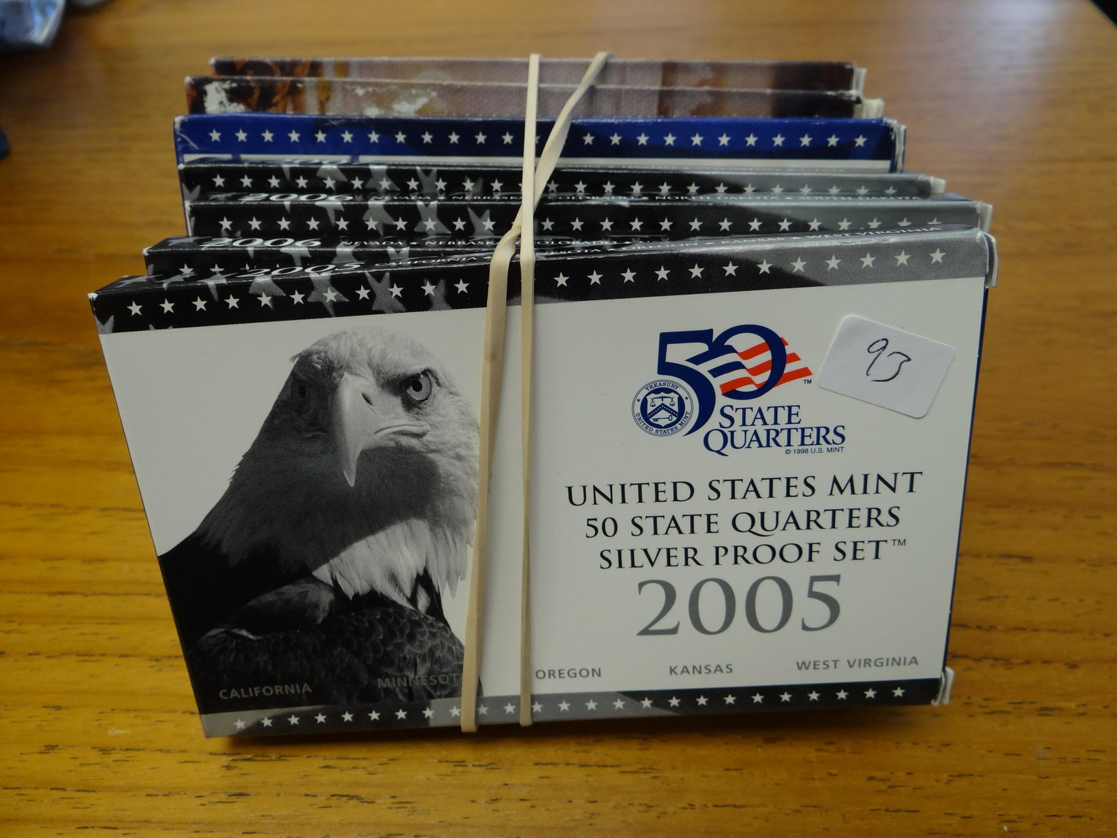Silver 25c Proof Sets: 2005, (2) 2006 & 2007 Proof: Silver 25c Proof Sets: 2005, (2) 2006 & 2007 Proof Sets: 2000 Presidential $1.00 Proof Sets: (2) 2007