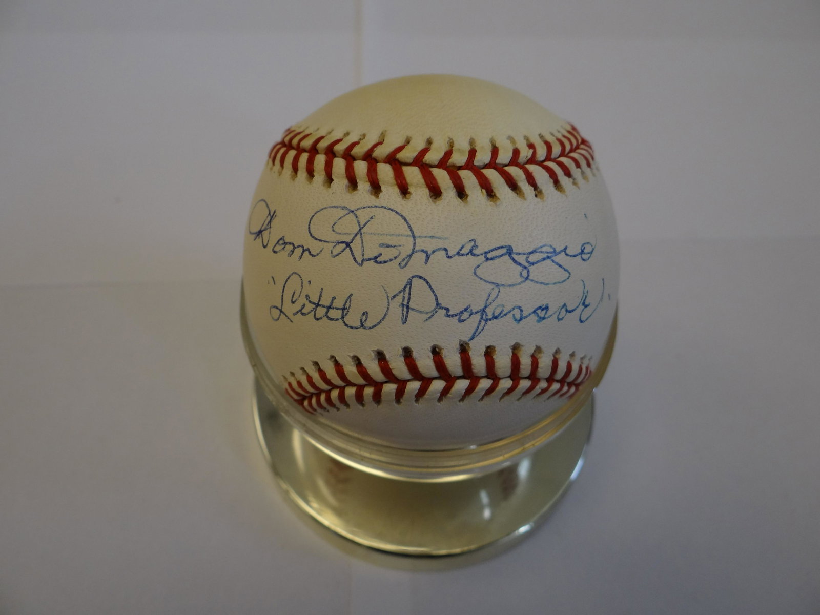Dom DiMaggio Signed Autographed MLB Baseball.: Dom DiMaggio Signed Autographed MLB Baseball. InscribedCertificate of Authenticity Phil Castinetti's Sportsworld and Tri-Star Authentic