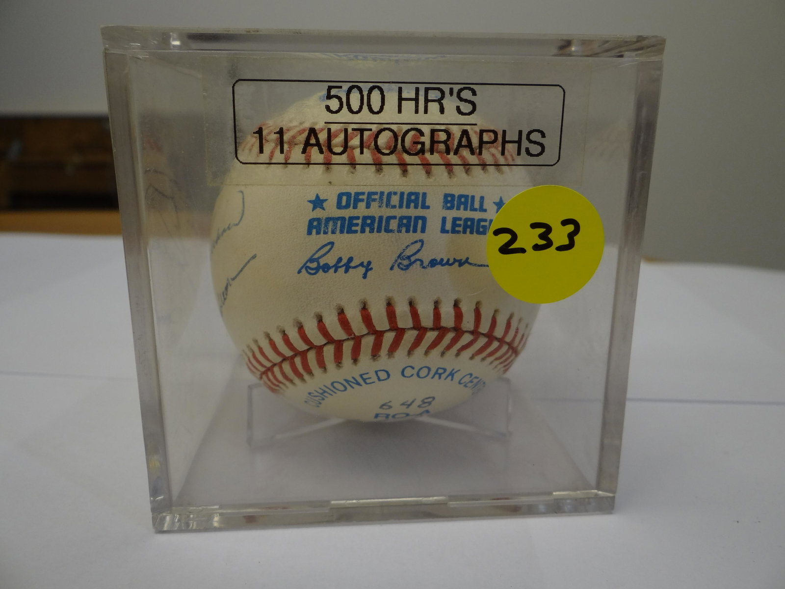 500' Home Run Hitters Signed Autographed MLB Baseball.: 500' Home Run Hitters Signed Autographed MLB Baseball. Certificate of Authenticity Phil Castinetti's Sportsworld and Americana Memorabilia, Inc.