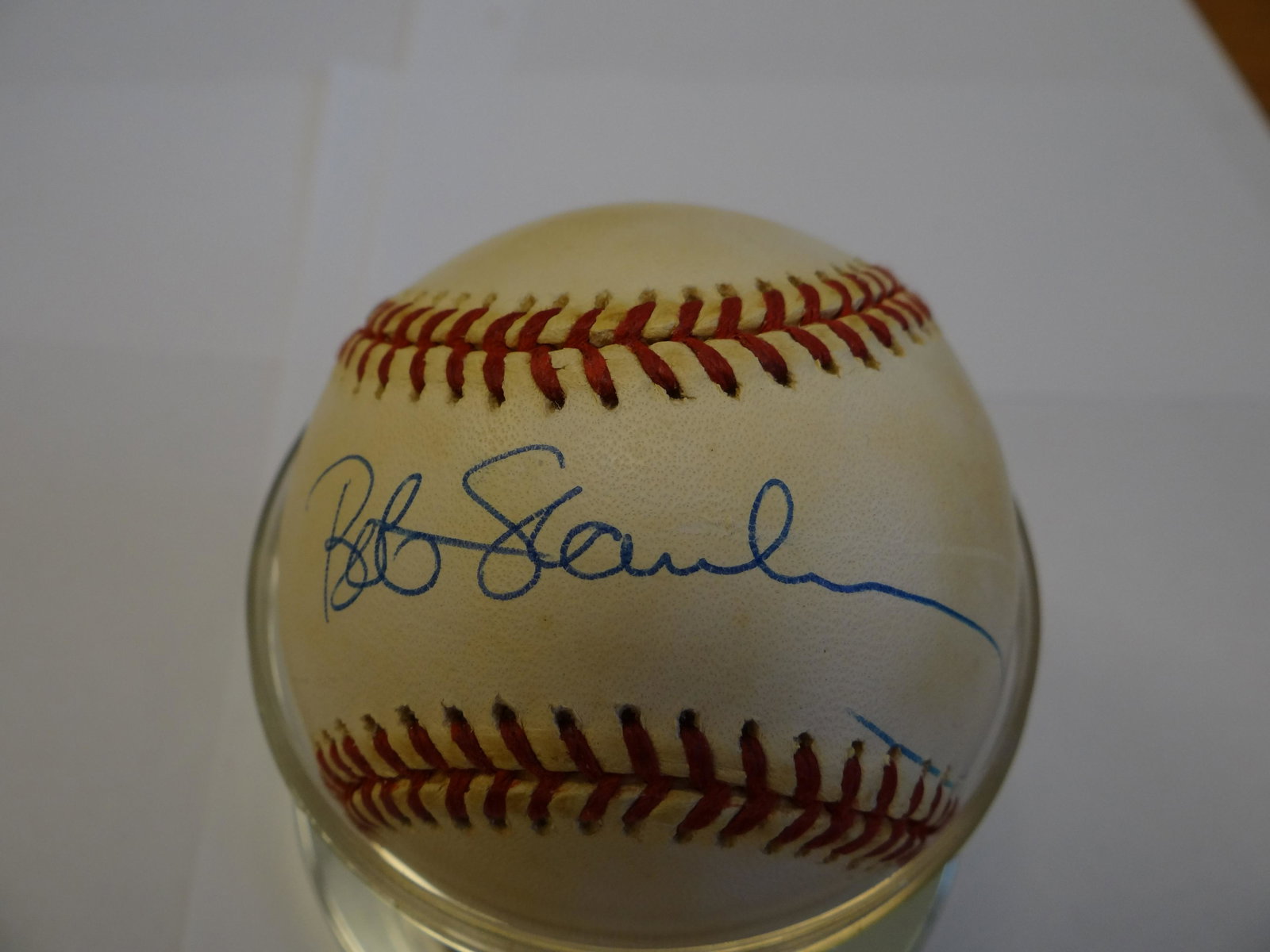 Bob Stanley Signed Autographed MLB Baseball.: Bob Stanley Signed Autographed MLB Baseball. Certificate of Authenticity Phil Castinetti's Sportsworld