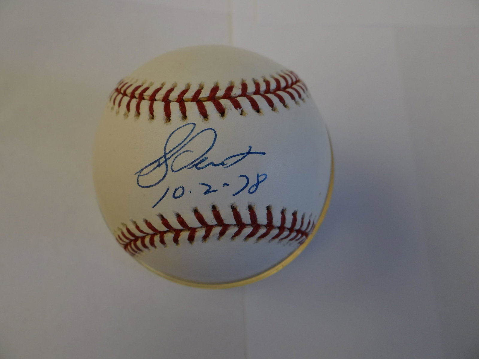 Bucky Dent Signed Autographed MLB Baseball. Certificate: Bucky Dent Signed Autographed MLB Baseball. Certificate of Authenticity Phil Castinetti's Sportsworld