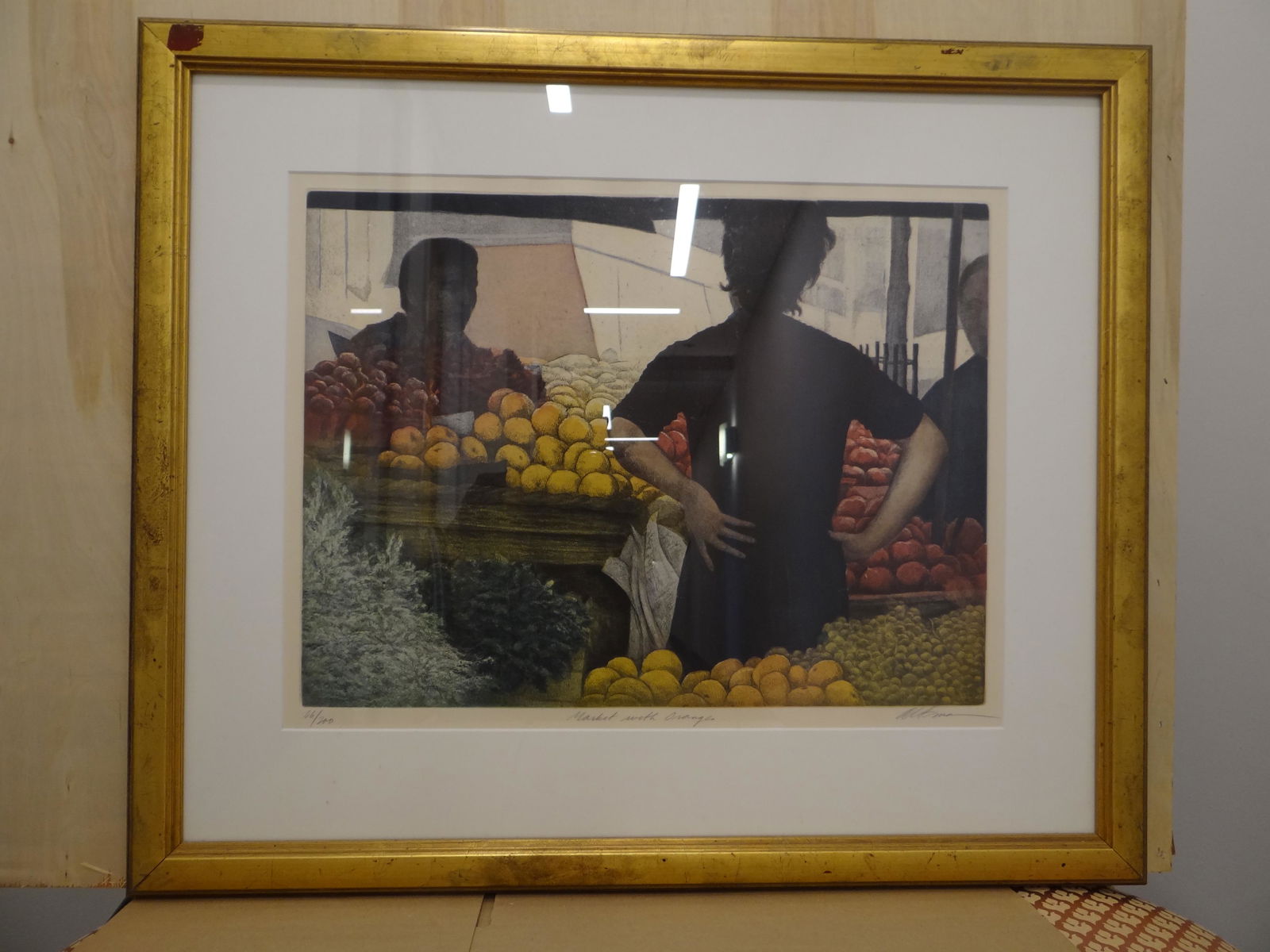 Harold Altman - Market With Oranges 1980. (1 of 8)