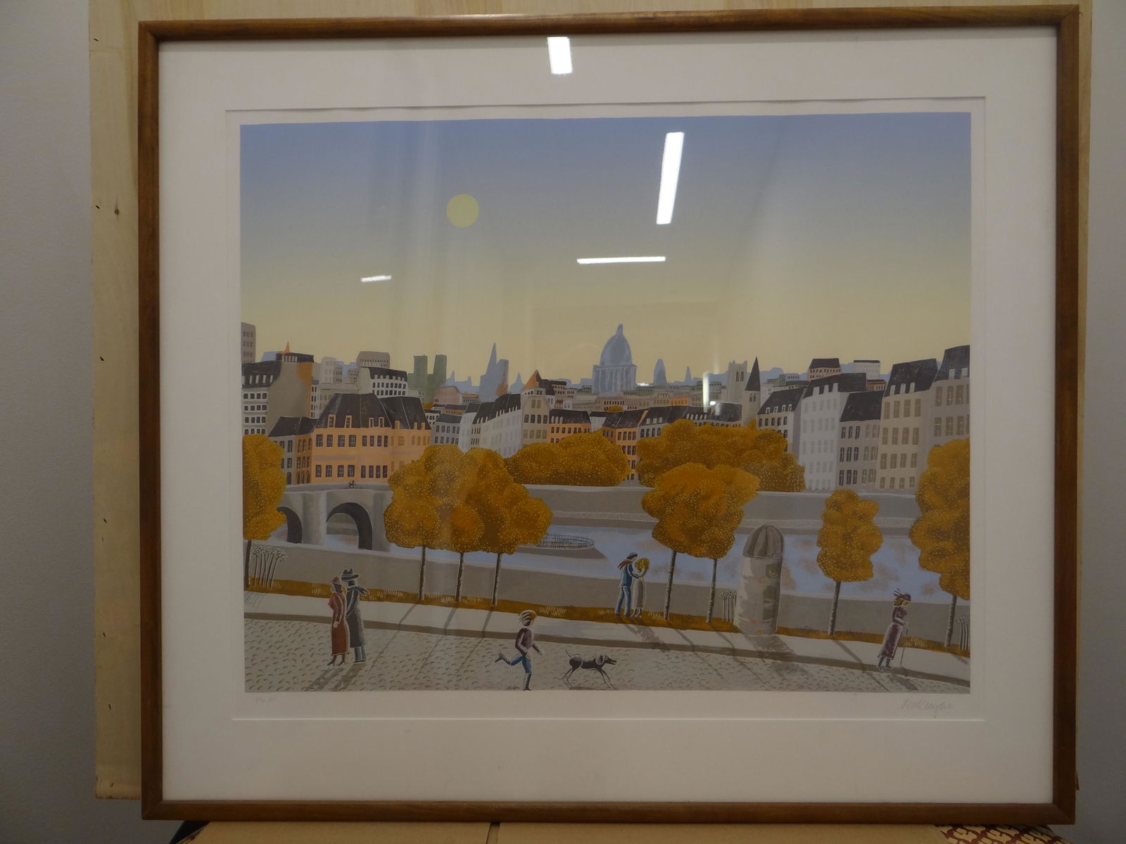 Thomas McKnight - Moonlit City Scape with Strollers. (1 of 6)