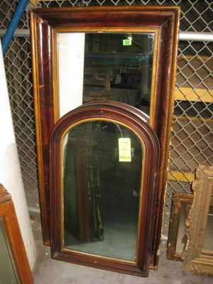 Lot of 2 Antique Mirrors: Lot of 2 Antique Mirrors
