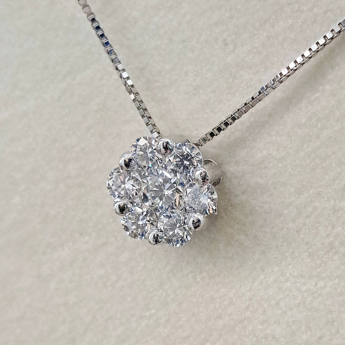 18k Solid Gold Magic Pendant Necklace with 0.12ct Diamonds (1 of 4)