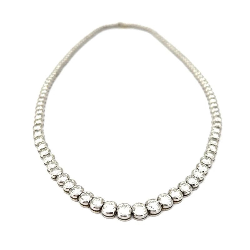 Wonderful certified 16ct Diamond Necklace set on 45gr 18k solid gold (1 of 6)