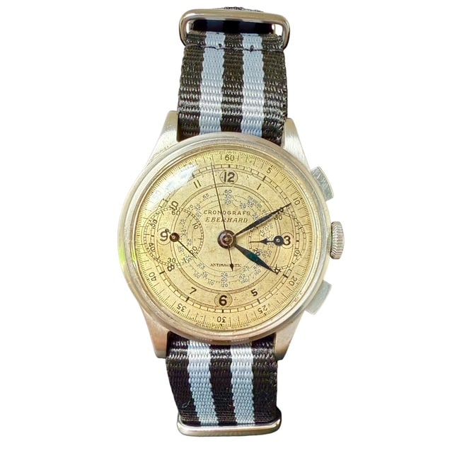 30's Eberhard Automatic Chrono watch Special Alfa Romeo (1 of 4)