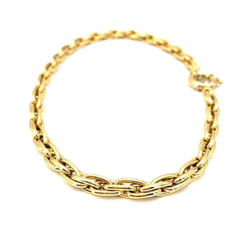 A Powerful Classic 18k Solid Gold chain Necklace weighs 46.57gr, with a strong gold clasp (1 of 8)