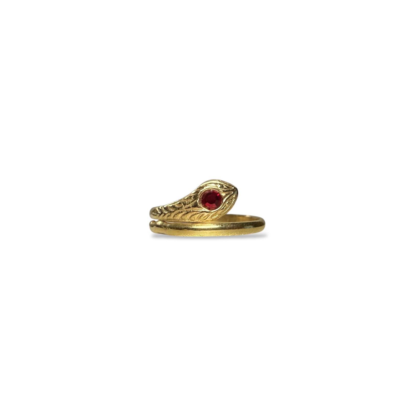 18K solid gold kids Snake Ring (1 of 6)