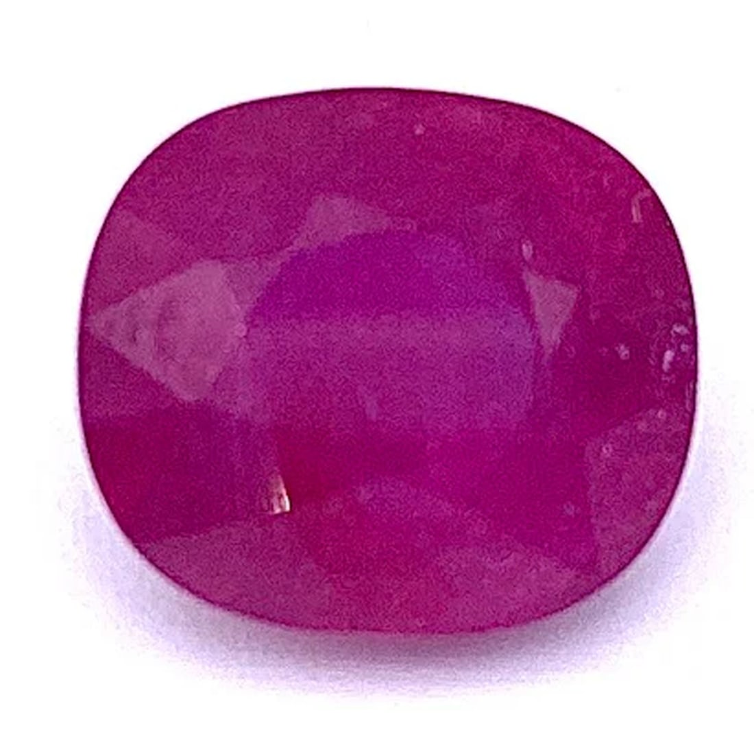 Loose Cushion-Cut Ruby Gemstone Weighing 12.24 ct - Measurements : 0.51" x 0.47" x 0.35" (1 of 1)