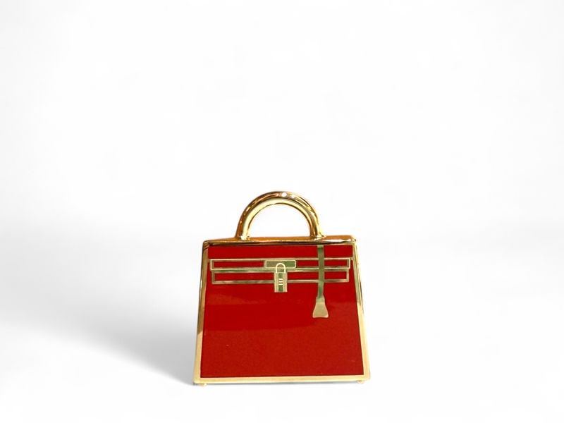Iconic Hermes Curiosite Kelly Laque Charm Red - Authentic & Exquisite (1 of 4)