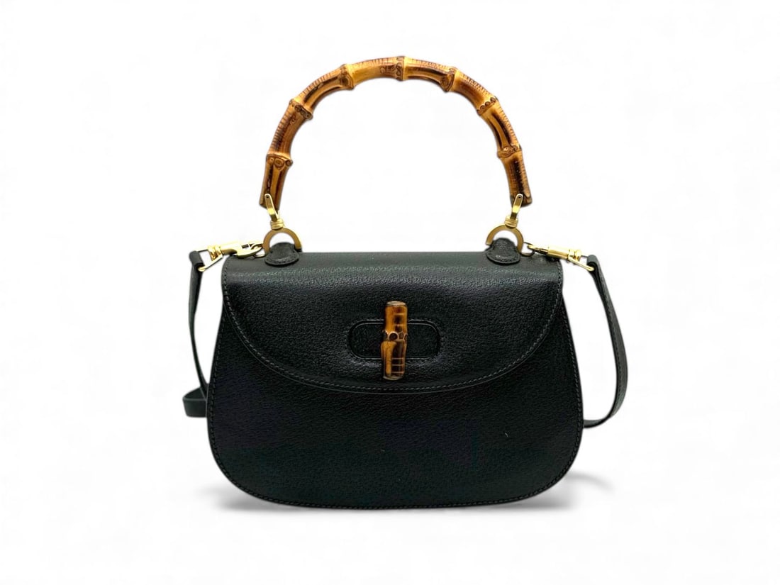 Extraordinary Gucci Bamboo Pigskin Handbag (1 of 5)